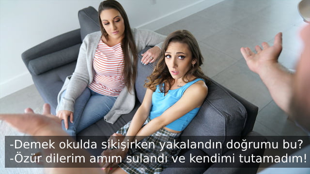 Seksi Liseliyi Kimseyle Paylaşmayıp Tek Götüren Üvey Baba