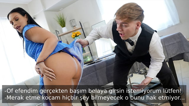 18’lik Orospu Üvey Babasını Yoldan Çıkartıp Kendini Becertti