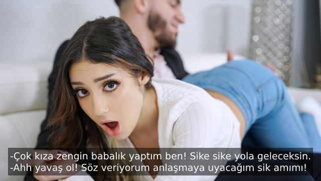 Kırbacıyla Yarak Avına Çıkan Üvey Kız Kardeşin Aç Kalmış Amcığına Yem Oluyor