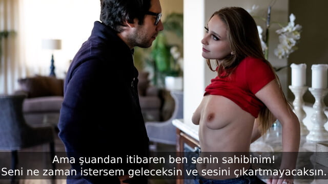 Seksi Şıllık Üvey Babasına Unutmayacağı Bir Hediye Veriyor