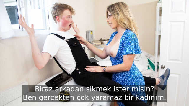 Üvey Kardeşinden Hamile Kalabilmek İçin Sert Yarağa Saldırıyor
